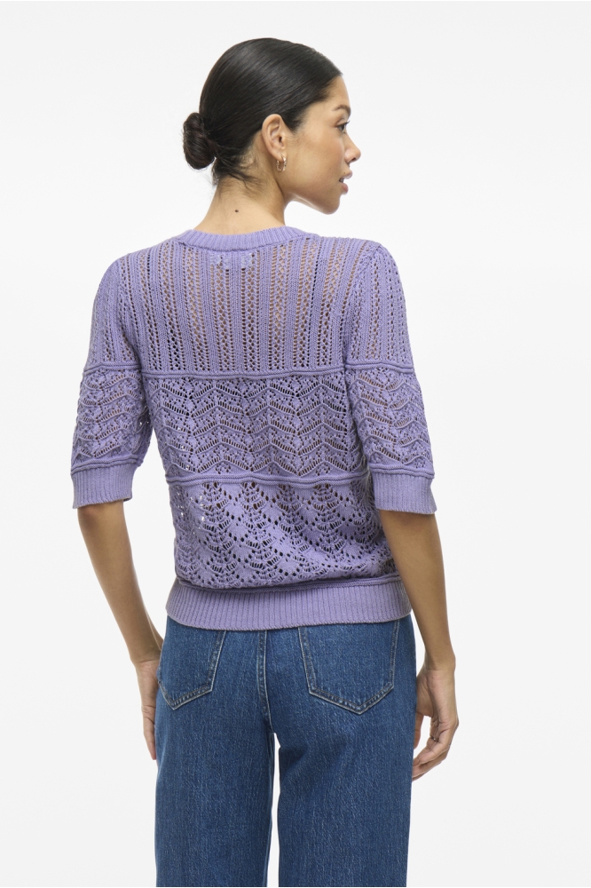 VINYA O-NECK 2-4 KNIT TOP 14104558 VIOLET TULP